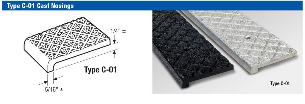 Type C01 Cast Nosing Details