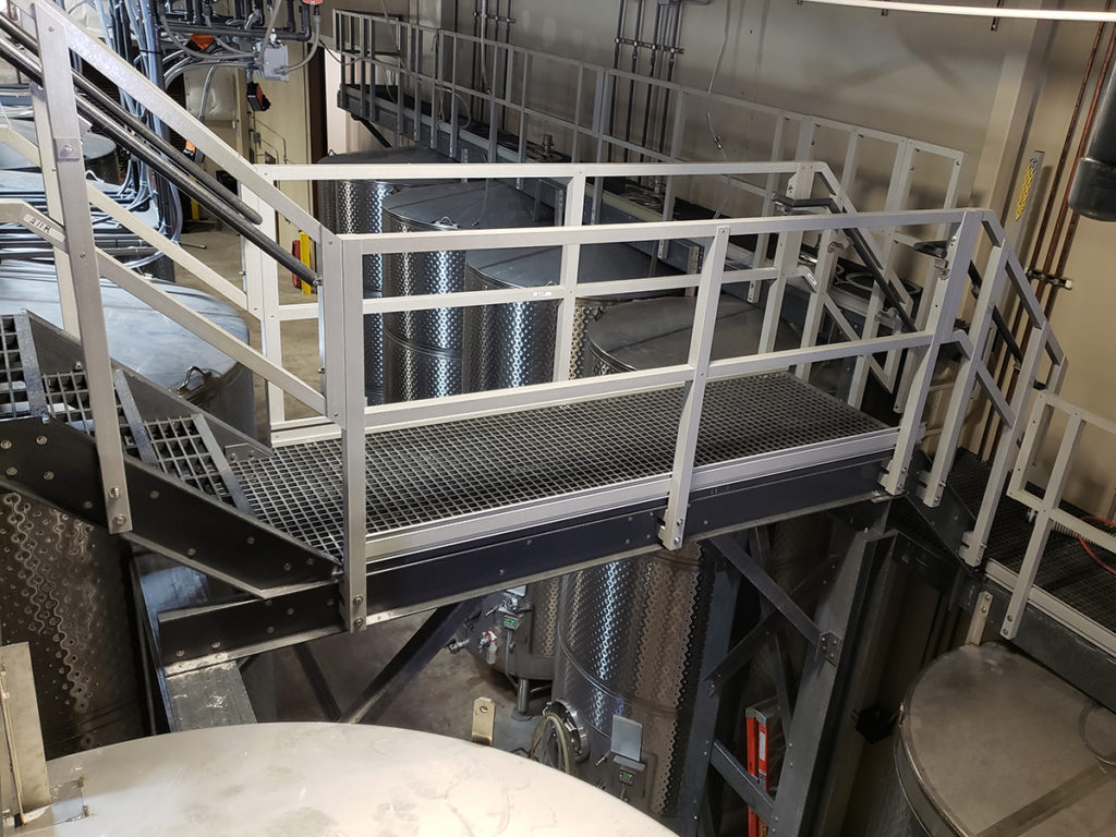 FRP WALKWAY WITH HANDRAIL