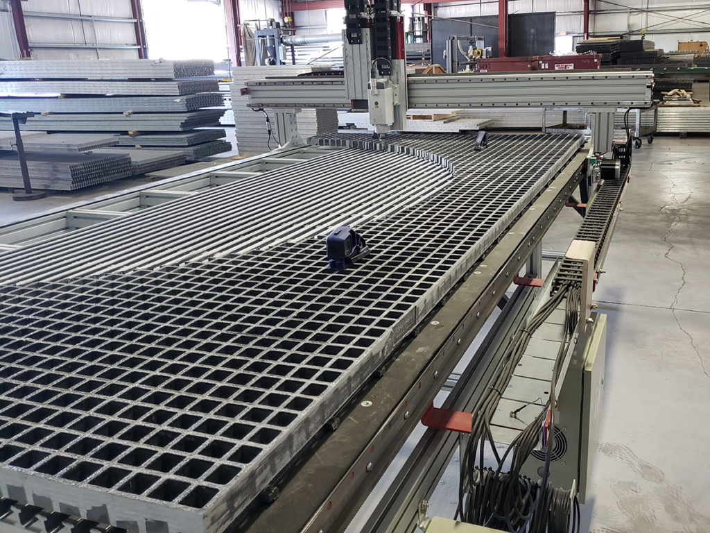 FIBERGLAS GRATING FABRICATION