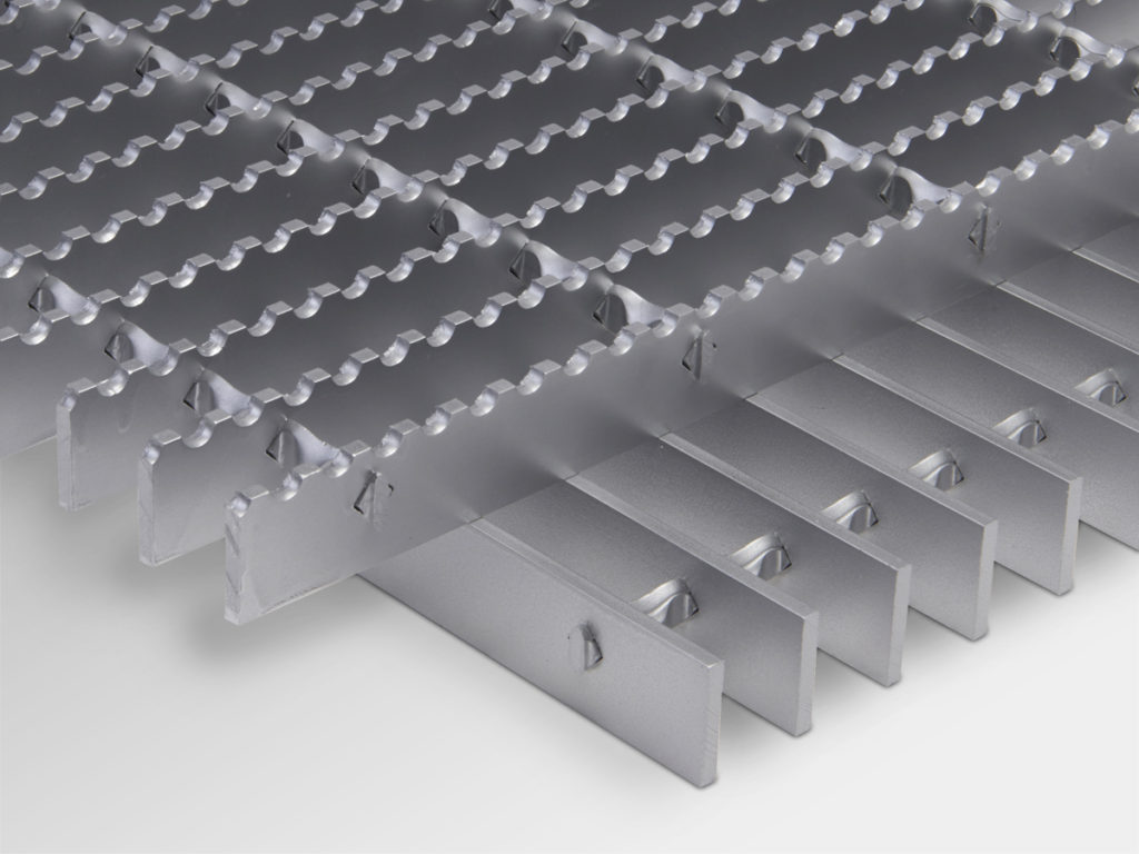 SWAGED LOCKED GRATING STACKED