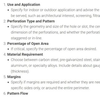 PERF METAL SPECIFICATION 1