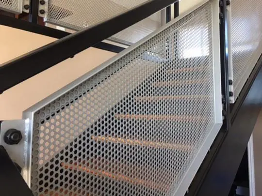 PERF METAL INFILL STAIR RAIL 2